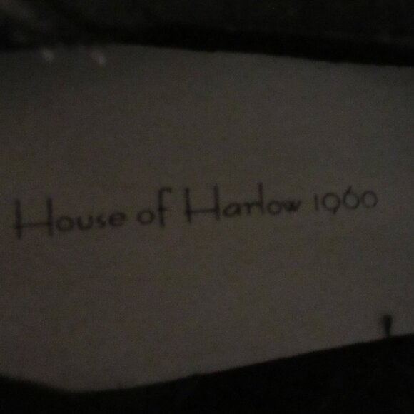 HOUSE OF HARLOW 1960 Hawthorne Black Leather Ankle Boot Size 9 Platform Bootie - Picture 7 of 16